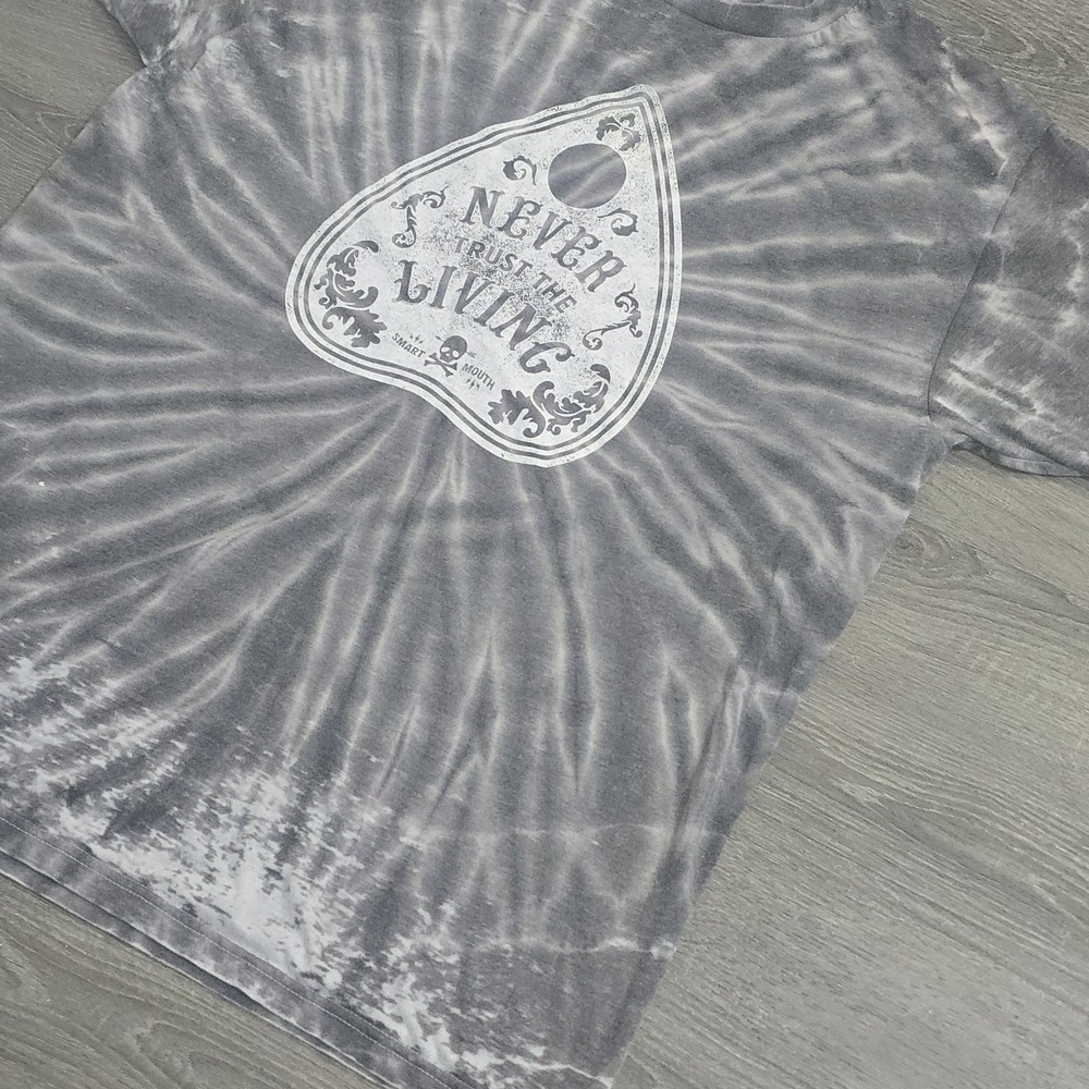 VTG Y2K Ouija Board Planchette Never Trust The Living Colortone Tye Dye Large - Picture 3 of 8